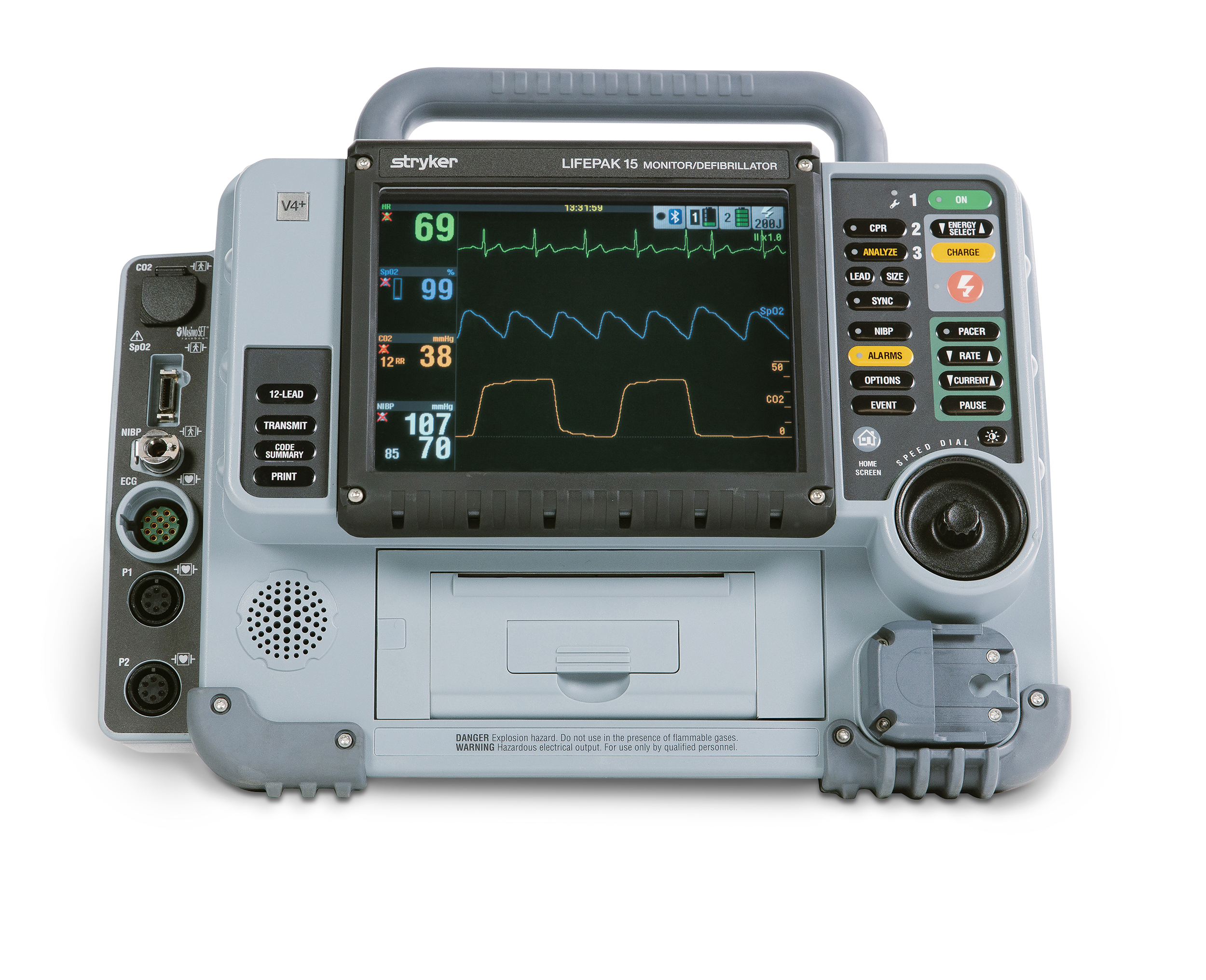 LIFEPAK 15 front panel